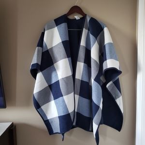 Plaid Poncho